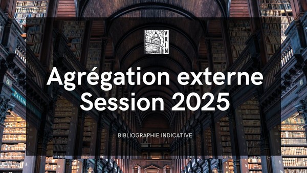 Agrégation externe 2025 - Bibliographie indicative
