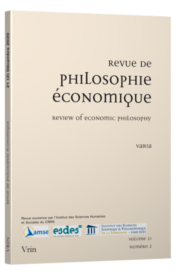 La philosophie économique au Japon / Economic Philosophy in Japan