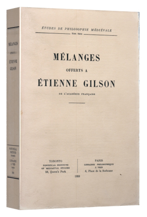 Mélanges offerts à Étienne Gilson