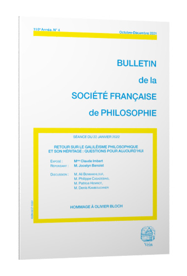 Retour sur le galiléisme philosophique et son héritage