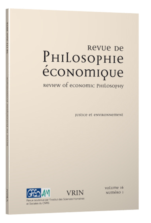 Étudier la pensée économique par le prisme de l’épistémologie historique Examining Economic Thought through the Prism of Historical Epistemology