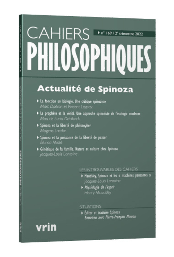 Actualité de Spinoza