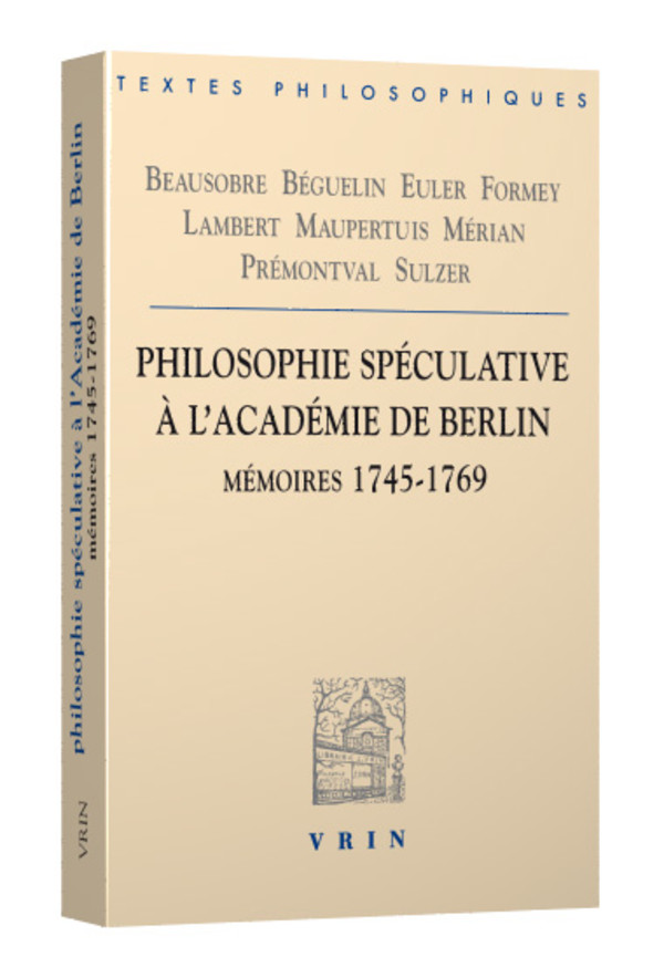 Philosophie spéculative à l’Académie de Berlin