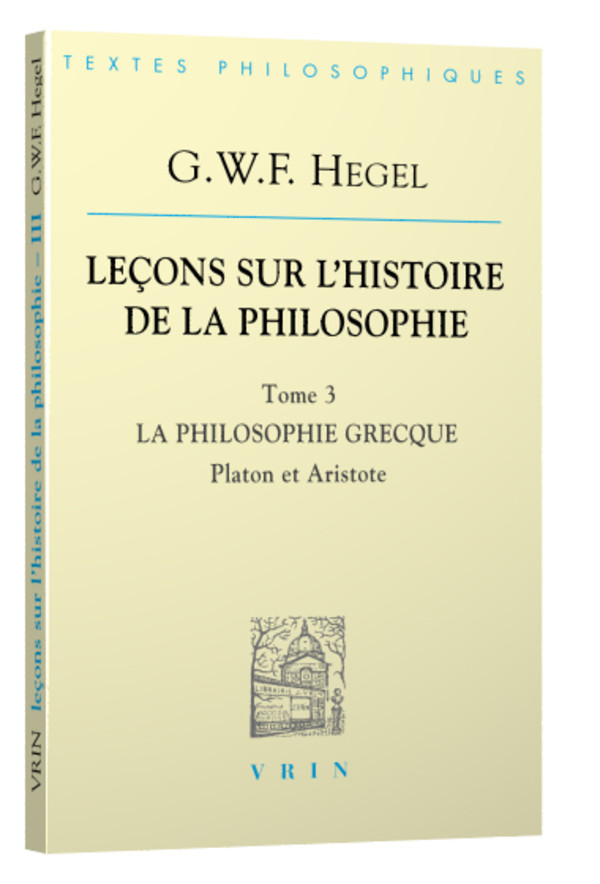 Leçons sur l’histoire de la philosophie III