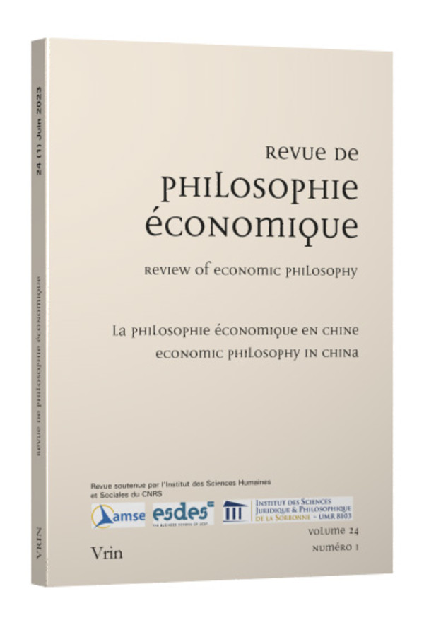 La philosophie économique en Chine