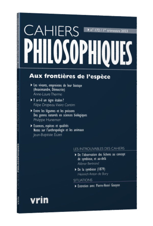 Aux frontières de l’espèce