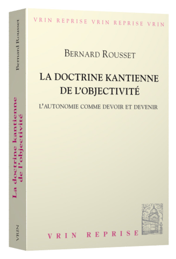 La doctrine kantienne de l’objectivité