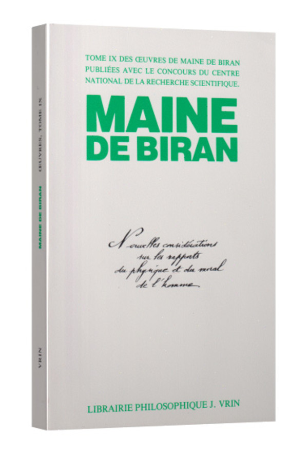 Nouvelles considérations sur les rapports du physique et du moral Textes relatifs à la physiologie autour de 1820