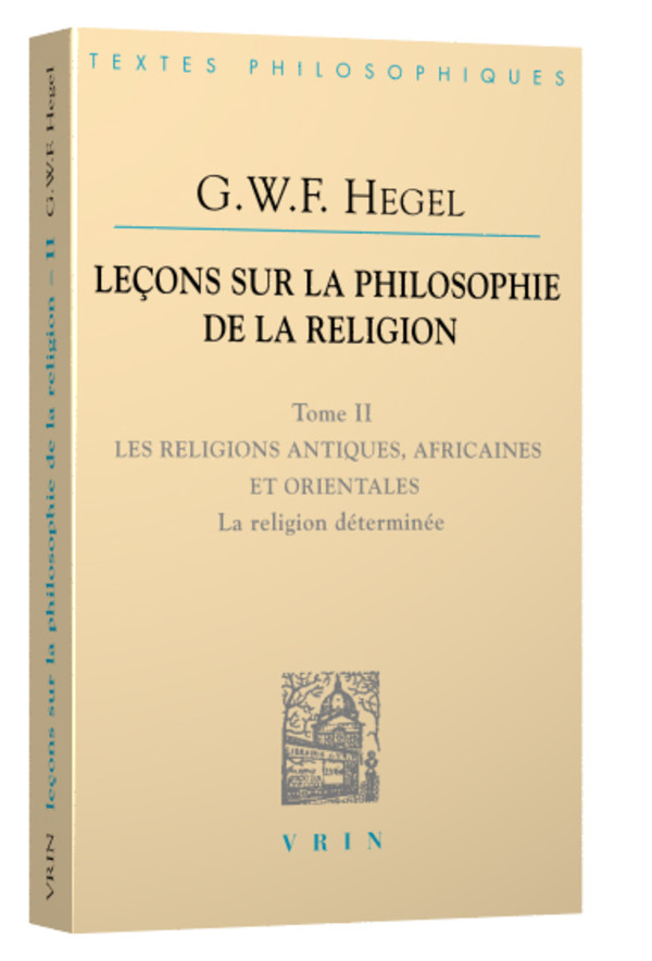 Leçons sur la philosophie de la religion