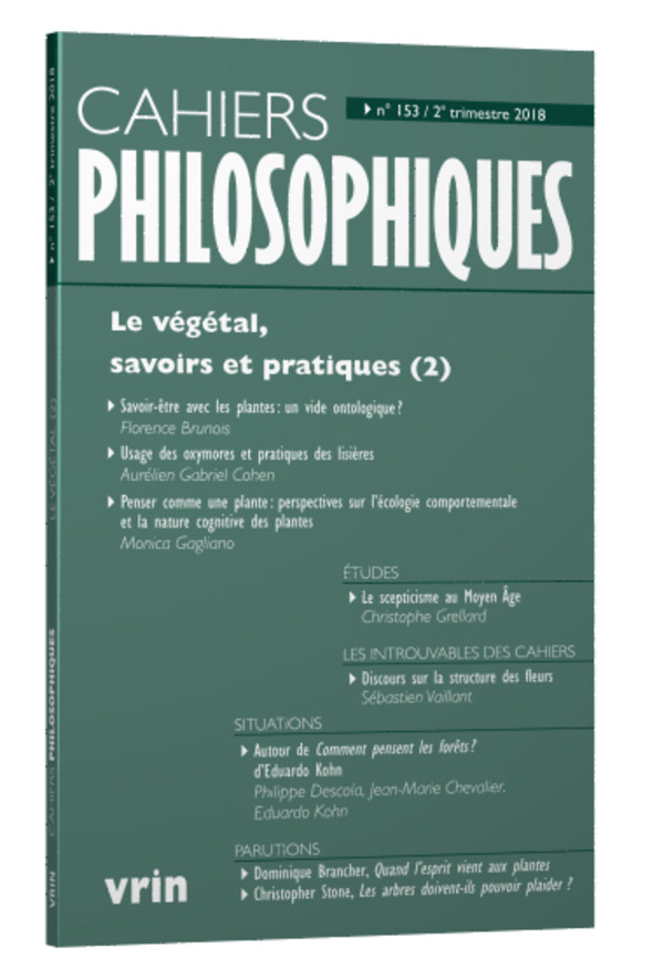 Le végétal, savoir et pratiques (2)