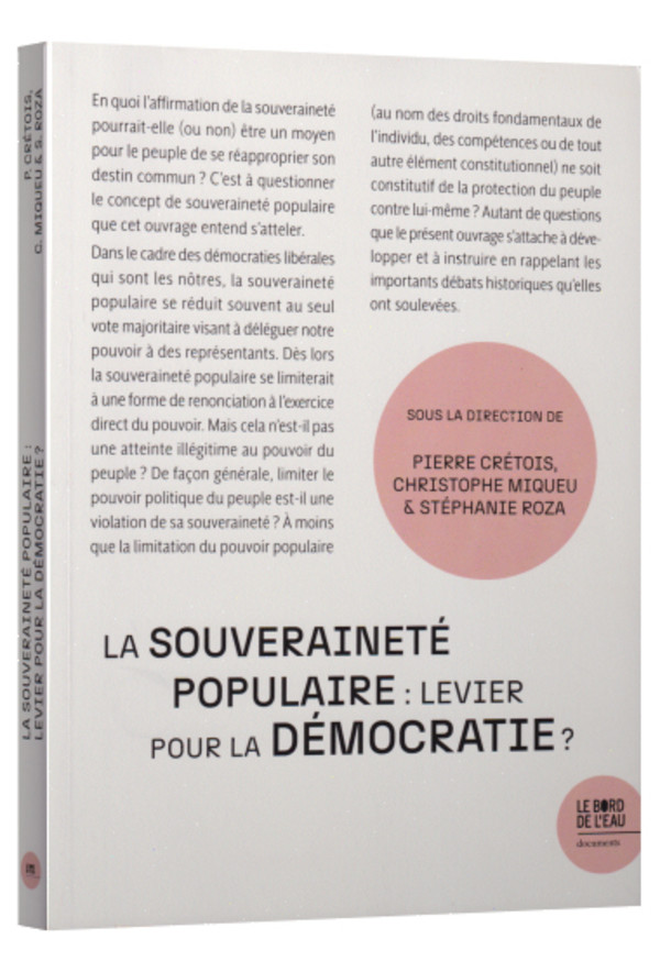 La souveraineté populaire: levier pour la démocratie?