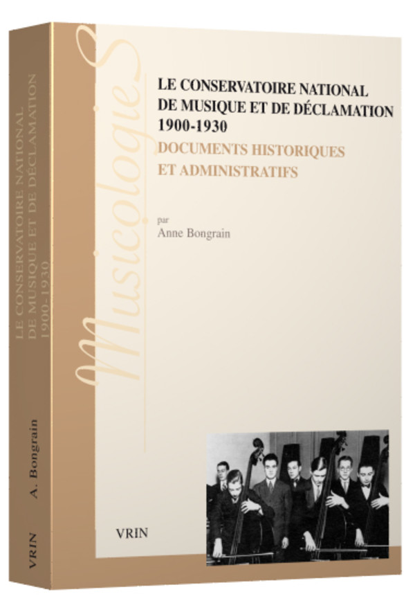 Le conservatiore national de musique et de déclamation 1900-1930