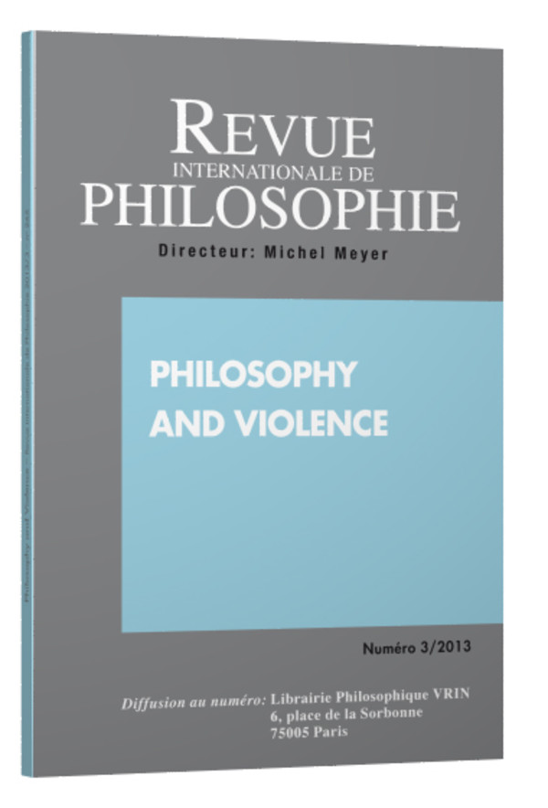 Philosophy of Work / Philosophie du travail