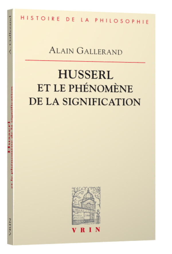 Husserl et le phénomène de la signification