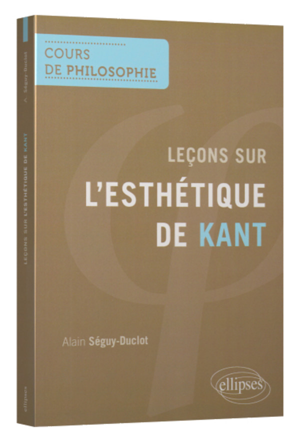 Leçons sur l’esthétique de Kant