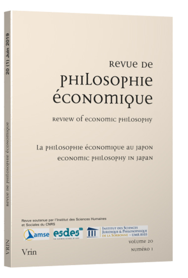 La philosophie économique au Japon / Economic Philosophy in Japan